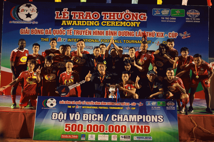 Đội bóng Phố Núi vô địch BTV – Cúp Number 1 lần thứ 19