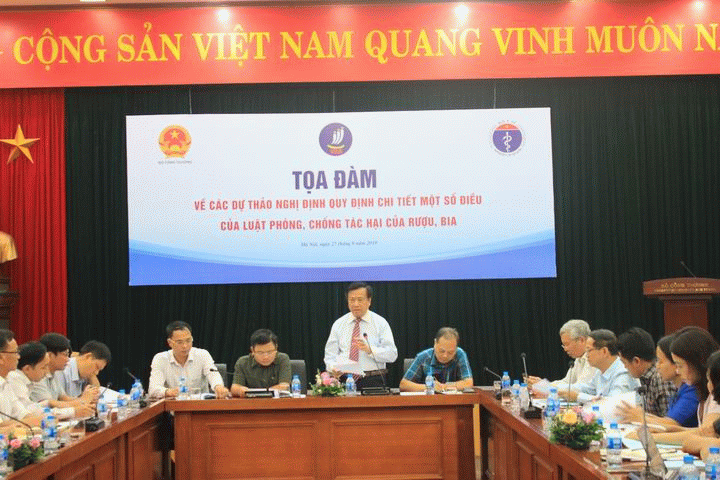 Góp ý các dự thảo Nghị định chi tiết thi hành Luật Phòng, chống tác hại của rượu, bia