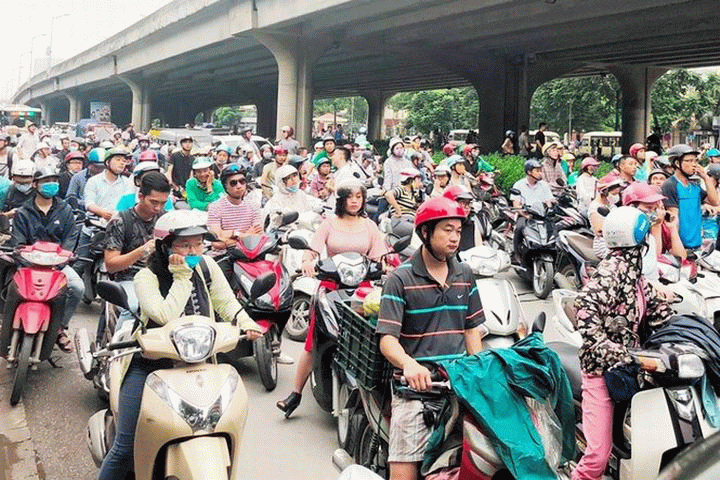 Thêm 5 huyện Hà Nội nằm trong vùng dừng xe máy