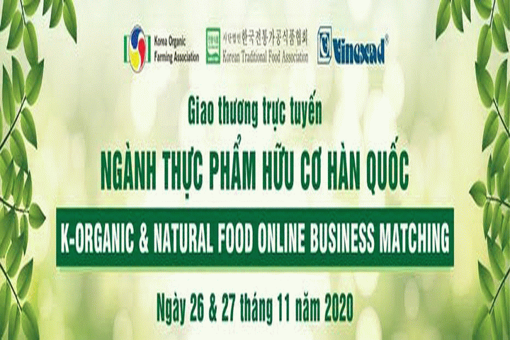 Chương trình Giao thương trực tuyến về sản phẩm hữu cơ Hàn Quốc