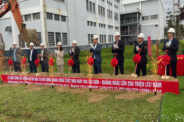 Lễ động thổ Dự án Nâng công suất Nhà máy Bia Sài Gòn – Quảng Ngãi