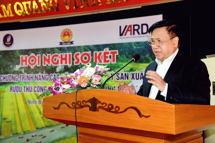 Sơ kết Chương trình tăng cường năng lực quản lý sản xuất rượu thủ công tại tỉnh Ninh Bình