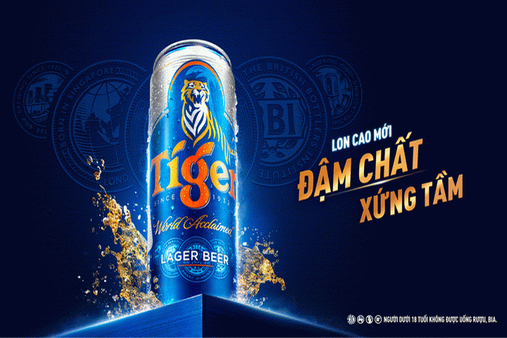 Tiger beer ra mắt thiết kế lon cao mới “Đậm chất, xứng tầm”