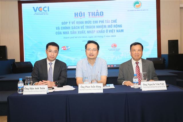 Hội thảo góp ý về định mức chi phí tái chế và chính sách về trách nhiệm mở rộng của nhà sản xuất, nhập khẩu ở Việt Nam