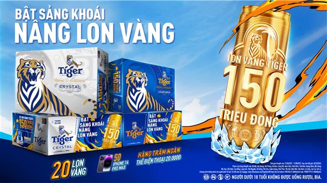 Cùng Tiger Beer “Bật sảng khoái, nâng lon vàng”