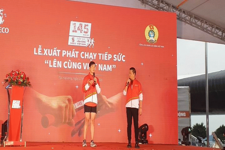CHẠY TIẾP SỨC “LÊN CÙNG VIỆT NAM” GÂY QUỸ HỖ TRỢ NGƯỜI LAO ĐỘNG CHỊU ẢNH HƯỞNG BỞI COVID-19 CHÍNH THỨC XUẤT PHÁT TẠI HẠ LONG