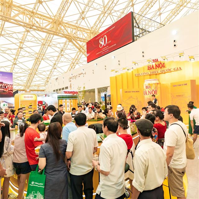 HABECO - Sức nóng lan tỏa khắp Triển lãm Thành tựu 80 năm đất nước