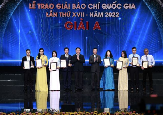123 tác phẩm được vinh danh tại Lễ trao giải Báo chí Quốc gia 2022