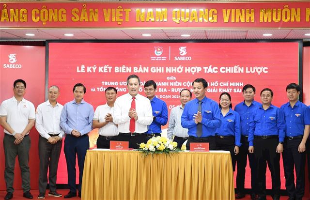 TRUNG ƯƠNG ĐOÀN VÀ SABECO KÝ KẾT BIÊN BẢN GHI NHỚ GIAI ĐOẠN 2024 – 2026