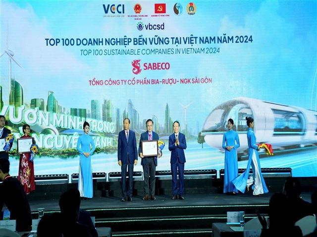 Đẩy mạnh ESG trong năm 2024, SABECO tiếp tục là một trong các doanh nghiệp phát triển bền vững hàng đầu tại Việt Nam