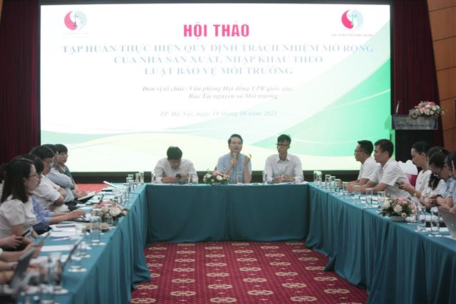 Hội thảo tập huấn thực hiện quy định trách nhiệm mở rộng của nhà sản xuất, nhập khẩu theo quy định của Luật Bảo vệ môi trường