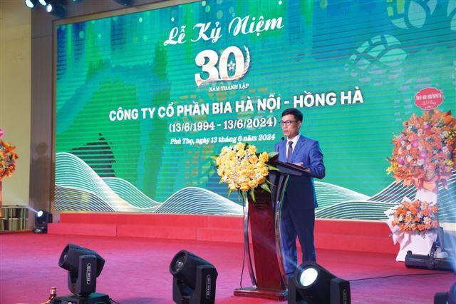 Công ty CP Bia Hà Nội - Hồng Hà tổ chức Lễ kỷ niệm 30 năm thành lập