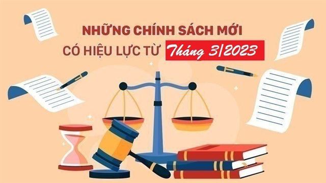 Chính sách mới có hiệu lực từ tháng 3/2023