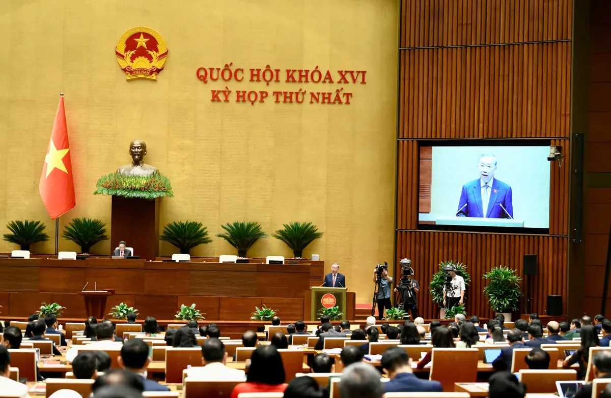 Phát biểu của Tổng Bí thư Tô Lâm tại phiên khai mạc Kỳ họp thứ Nhất, Quốc hội khóa XVI - Ảnh 1.