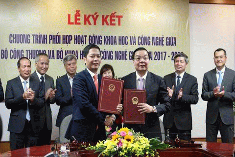 Ký kết phối hợp hoạt động công nghệ giữa Bộ Công Thương với Bộ Khoa học và Công nghệ