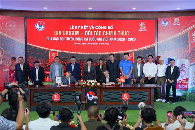 SABECO và VFF gia hạn hợp tác chiến lược, tiếp sức cho bóng đá Việt Nam giai đoạn 2026-2029