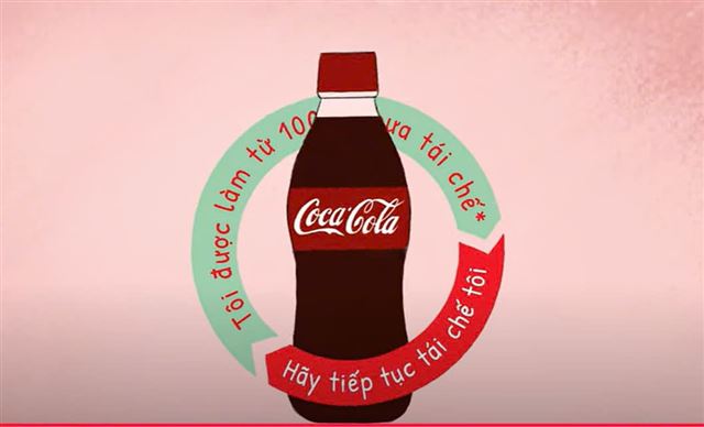 Tôi được làm từ 100% nhựa tái chế. Hãy tiếp tục tái chế tôi!