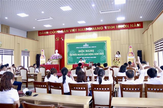 Công ty Cổ phần Bia Hà Nội - Hồng Hà tổ chức Hội nghị Đại biểu người lao động năm 2026